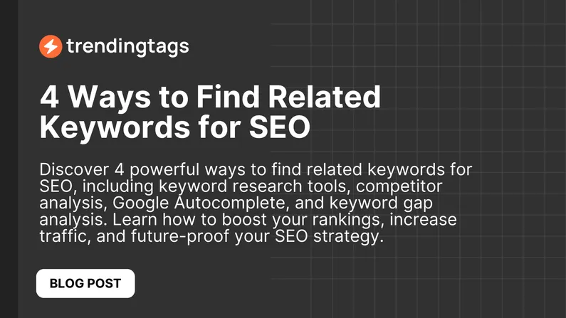 4 Ways to Find Related Keywords for SEO  