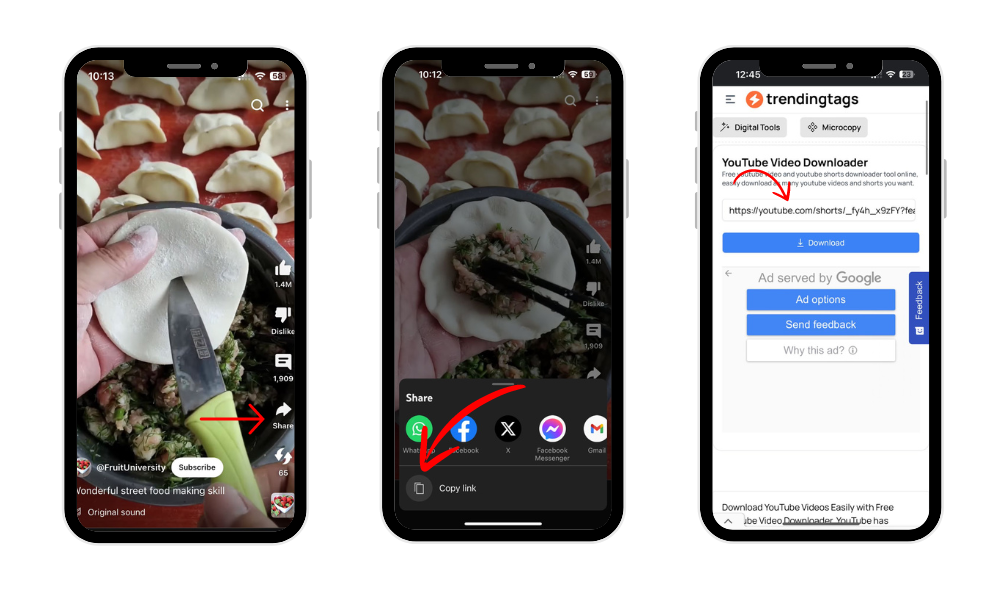Download any YouTube shorts in just 3 simple steps